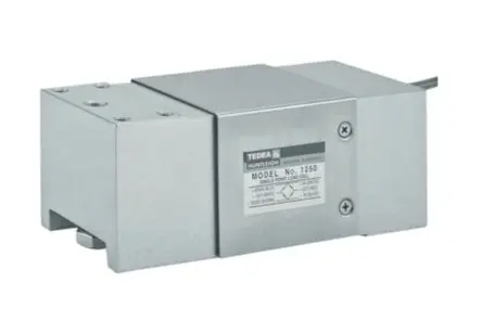 Produktfoto 1 von Tedea Huntleigh Model 1250 Punktschmierung Quetschanschluss Kraftmessdose 50 kg aus Aluminium 1500 kg, Kabel