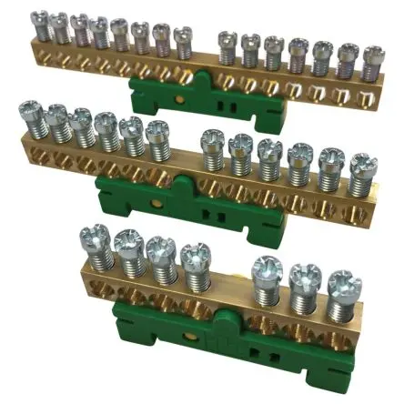 Produktfoto 1 von nVent ERICO, Neutral Busbar Reihe Stromschiene, Messing, Neutral Busbar Reihe