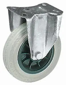 Produktfoto 1 von LAG Feststehend Rolle, Rad ø 100 mm, 85 kg, Ges H. 128 mm, Rad B. 30 mm
