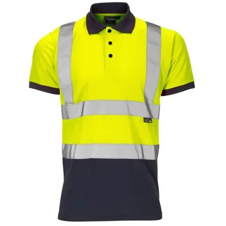 Produktfoto 1 von Supertouch Lang Marine, Gelb Unisex 100 % Polyester SHV-30S4 Polohemd S