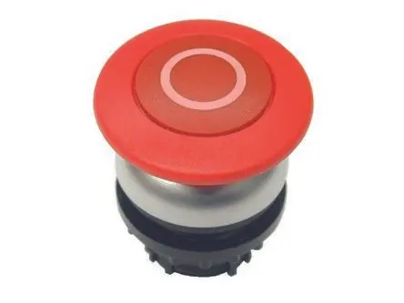 Produktfoto 1 von Eaton Eaton Moeller Druckschalter Ø 36.5 mm, Rot wartungsfrei Flach Pilzkopf Kunststoff, IP67