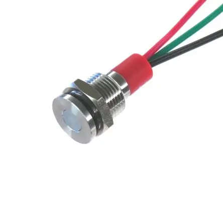 Produktfoto 1 von CML PL10SL Edelstahl-Panel-Leuchte Rot, Grün Panel-LED, Draht 24V 10 mm, IP67