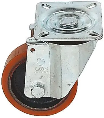 Produktfoto 1 von LAG Drehbar Rolle, Rad ø 150 mm, 700 kg, Ges H. 203 mm, Rad B. 50 mm