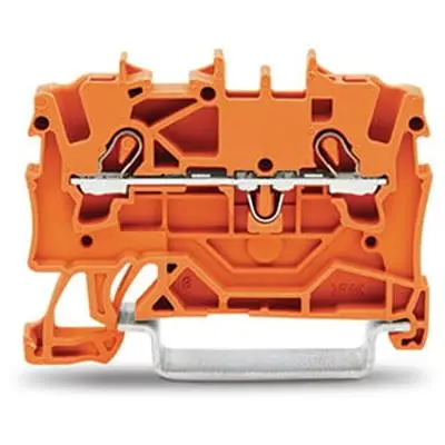 Produktfoto 1 von WAGO TOPJOB S Anschlussklemmenblock DIN-Schiene 1 Orange, 1.5mm², 600V Zugfederklemme ATEX, EAC Ex, IECEx