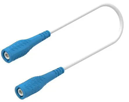 Produktfoto 1 von Electro PJP Messleitung 3A Stecker / Stecker, Blau Polyvinylchlorid-isoliert 2 m, 1000V, 300 V