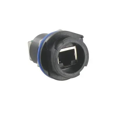 Produktfoto 1 von Amphenol Socapex RJFRB Buchse Cat5e RJ45-Steckverbinder, 1-Port 8-polig Ungeschirmt gewinkelt