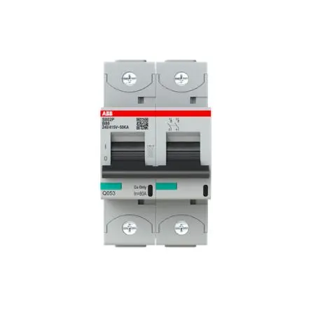 Produktfoto 1 von ABB S800C Miniaturüberlastschalter Typ B, Pol 2-polig 80A 440V ac, Abschaltvermögen 50 kA High Performance 250 V dc