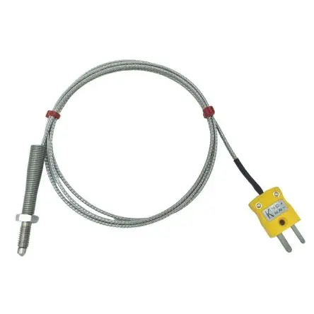 Produktfoto 1 von RS PRO Nozzle Thermocouple Edelstahl Düsen-Thermoelement Typ K, Ø 6 mm x 1 m 60 °C → 350 °C