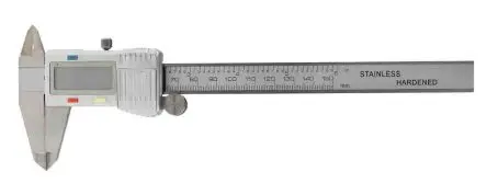 Produktfoto 1 von RS PRO 150 mm Digital Digital Zoll, Metrisch Messschieber / ±0.03 mm 0.01 mm, ISO-kalibriert