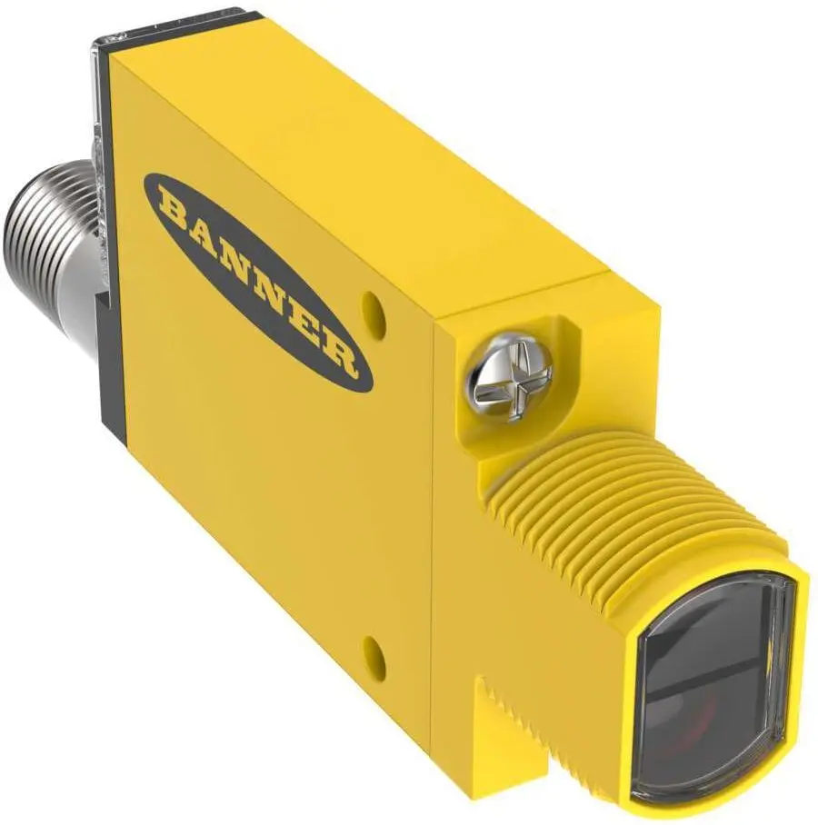 Produktfoto 1 von Banner Optischer Sensor, Konvergent, Bereich 43 mm, SPST Ausgang, Hell-/dunkelschaltend