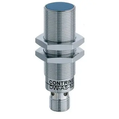Produktfoto 1 von Contrinex 120253 M18 Induktiver Näherungssensor, Gewinderohr NPN 12 mm, IP67