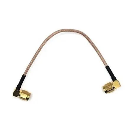 Produktfoto 1 von Mueller Electric BU-415 Koaxialkabel, konfektioniert Stecker, 50 Ω Stecker, 6 Zoll, Rechtwinklig / SMA, Klar