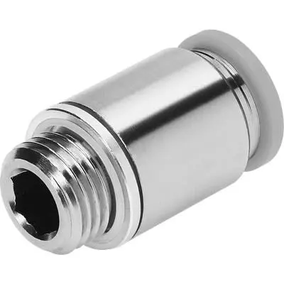 Produktfoto 1 von Festo QS 183744 R 1/4-Außengewinde Gewindeanschluss für Rohr, R, 1 Mpa
