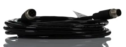 RS PRO CDM12S, 4-polig Sensor-Betätigungselementkabel, Gerade Stecker 4 / Gerade Stecker, Länge 2 m
