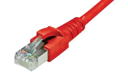 Produktfoto 1 von Dätwyler Cables 6536 Cat6a Patchkabel, 2 m, Rot, A Gerade, B Gerade S/FTP