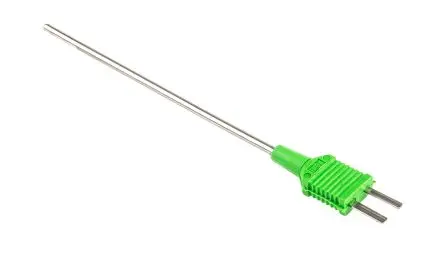 Produktfoto 1 von RS PRO Temperatursensor, K x 100 mm Generell, Ø 3 mm, max.Temp 750 °C, DKD/DAkkS-kalibriert