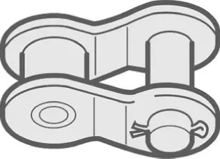 Produktfoto 1 von Renold, Rollenketten-Verbindungsglied, Typ Rollverschluss