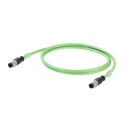 Weidmüller IE Cat.5 Ethernet-Kabel, 500 mm, Grün 4 Kupfergeflecht Geschirmt, Aussen ø 6.7 mm Außen-ø , Polyurethan