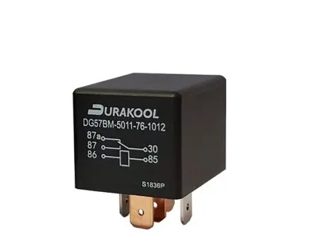 Durakool DG57BM Leistungsrelais 12V dc Spule 1 Schließer 100mA 90 Ω 1.6 W