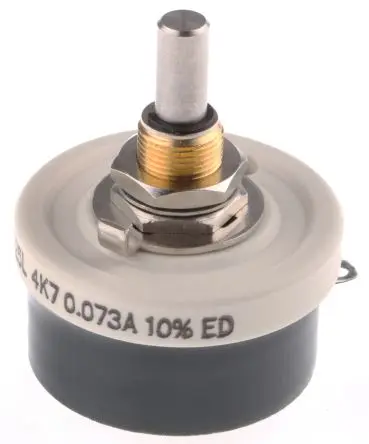 Vishay Rheostat, 4.7 kΩ 73mA 10 % 25 W, Schaft ø 6 mm, Frontplattenmontage, Bohr ø 10.5 mm, Lötöse