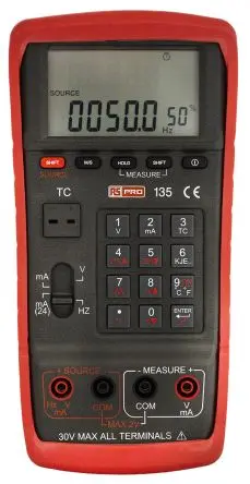 Produktfoto 1 von RS PRO RS 135 Multifunktions-Kalibrator, 24V / 24 mA 214 mm 98.7 mm 56mm