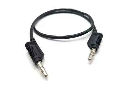 Produktfoto 1 von Mueller Electric Messleitung 32A Stecker / Stecker, Schwarz Polyvinylchlorid-isoliert 1 m, 60V ac