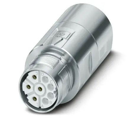 Produktfoto 1 von Phoenix Contact M23 PRO 2 mm M23 Rundsteckverbinder Buchse 8-polig Buchse 30A Kabel IP66, IP68