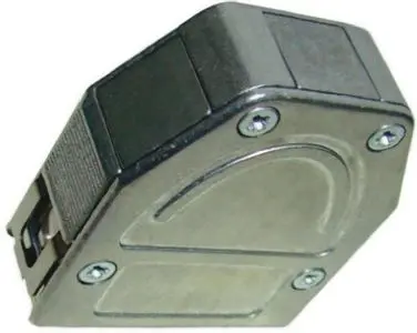 Provertha 104 D-Sub-Gehäuse Gerade, 50-polig, D: D-Sub-Gehäuse, Schwarz, Größe D, aus Thermoplastisches Polymer