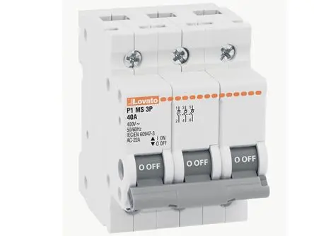 Produktfoto 1 von Lovato P1M Trennschalter 3-polig DIN-Hutschiene 100A Schwarz IP20, IP65 3-phasig