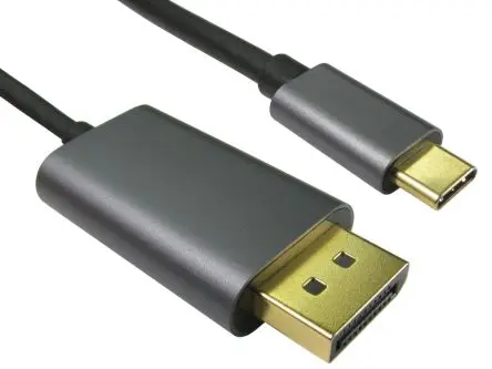 Produktfoto 1 von RS PRO, Stecker DisplayPort-Kabel A USB Typ C B USB Typ C - Stecker, 1 m Polyvinylchlorid