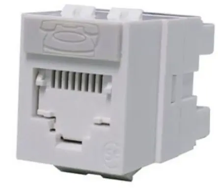 Produktfoto 1 von Molex CES Buchse Cat5e RJ-Steckverbindermodul, 1-Port 1-polig Kabel