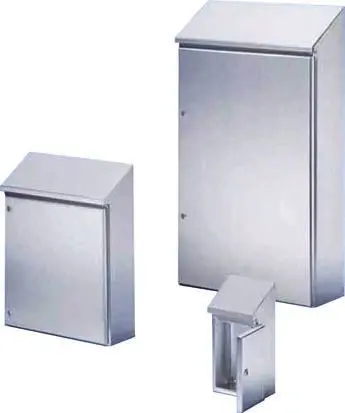 Produktfoto 1 von Rittal HD Edelstahl 304 Wandanschlusskasten RAL 5010 IP66, HxBxT 430 mm, 390 mm x 210 mm