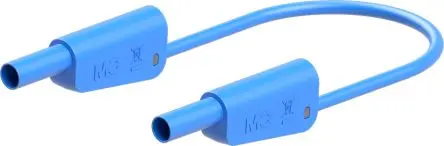 Produktfoto 1 von Staubli Messleitung 32A Stecker / Buchse, Blau Polyvinylchlorid-isoliert 500 mm, 1kV