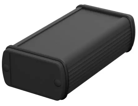 Produktfoto 1 von Bopla Alubos (Set); Universalgehäuse; Aluminium; Schwarz IP65 Breite 32 mm Höhe 32 mm Länge 57 mm