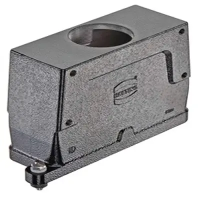 Produktfoto 1 von HARTING Han HPR Haube Schraubbefestigung, Kabel 24B Haube für obere Kabeleinführung, IP65, IP68, IP69, IPx9K