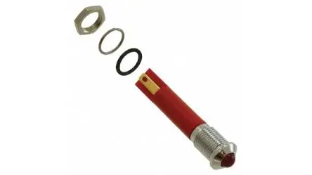 APEM Q8 LED Rot Tafelmontage-Anzeige 12V dc 8 mm, IP67