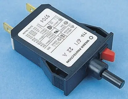 Produktfoto 1 von Schurter T13 Thermischer Schutzschalter, 1-polig Panel, 1A, / 400 A, Warm