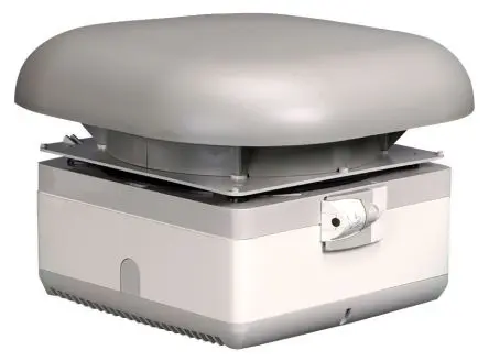 Vent-Axia T Series Abzugsgebläse Vierkant Decke, Dachlüfter x 378 mm, 48 dBA 315 mm