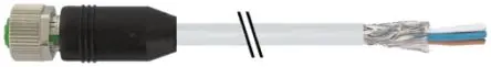 Produktfoto 1 von Murrelektronik Limited 7000, 8-polig Sensor-Betätigungselementkabel, Gerade Buchse / Freies Kabelende, Länge 5 m