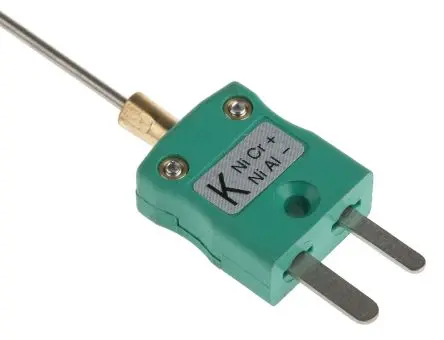 Produktfoto 1 von RS PRO Edelstahl Mineralisoliertes Thermoelement Typ K, Ø 1.5 mm x 150 mm -40 °C → 1100 °C, ISO-kalibriert