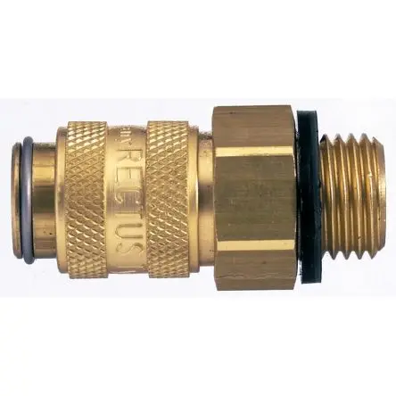 Produktfoto 1 von Legris Pneumatische Schnellsteckkupplung, Messing vernickelt 3/8 in Stecker, Niederdruckanschluss, 16mm