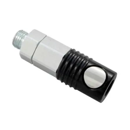 Produktfoto 1 von Legris Pneumatische Schnellsteckkupplung, Messing vernickelt, Aluminiumeloxal 1/2 in Stecker/Buchse, ISO 6150 C
