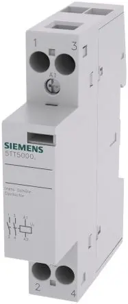 Produktfoto 1 von Siemens 5TT Schütz 24V ac/dc-Spule, 2-polig, 230V ac / 20 A 230V ac 0.0026 kW 2 Schließer Motorsteuerung 2-Hilfskontakte