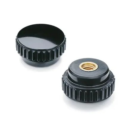 Produktfoto 1 von Elesa Knopf Schwarz M8 Duroplast x 18 mm Rund, mit Blindbohrung Ø 31 mm