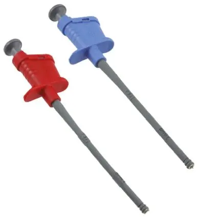 Produktfoto 1 von Teledyne LeCroy Bananenklemme, rot und blau Klemmprüfspitzen Oszilloskoptastkopf