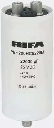 Produktfoto 1 von KEMET PEH200 Schraubanschlussklemme Kondensator 1000 μF ±20 % / 385V dc, Ø 51.6 mm x 98.5 mm x 98.5 mm, 85 °C