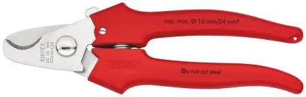 Produktfoto 1 von Knipex Knipex Ohne abgeflachte Kante Kabelschneider Schließer (NO) 165mm