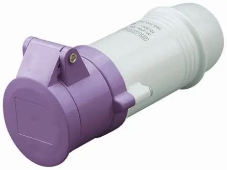 Scame IEC309 Leistungssteckverbinder Violett, 25V 2P / 16A, Kabel IP44