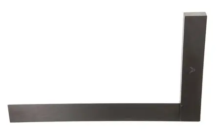 Produktfoto 1 von RS PRO Anschlagwinkel 2 mm, 12 Zoll x 38 mm, 8Zoll x 36 mm St. 20 mm, 1 Einheiten, ISO-kalibriert