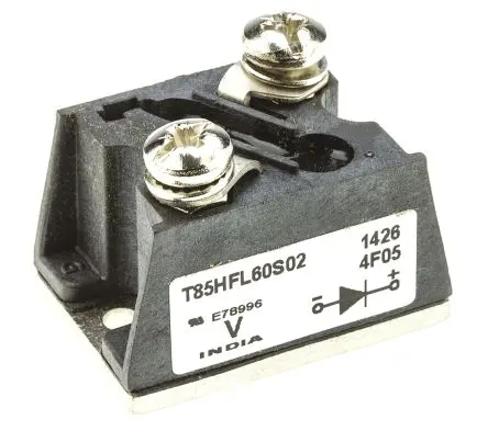 Produktfoto 1 von Vishay VS-T85 Panel Diode Wechselnd Einfach, 600 V / 85 A, 2-Pin T-Modul